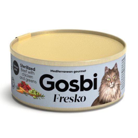 GOSBI FRESKO CAT ST BEEF/CH/GR