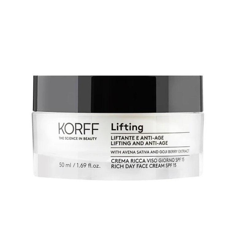 Crema Ricca Giorno Effetto Lifting SPF 15 - Korff - 50ml - crema giorno con effetto lifting immediato