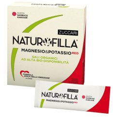 Naturofilla Magnesio&Potassio - Gusto Sambuco e Karkadè - Zuccari - 28 stick-pack - Integratore alimentare con magnesio e potassio ad alta bio-disponibilità