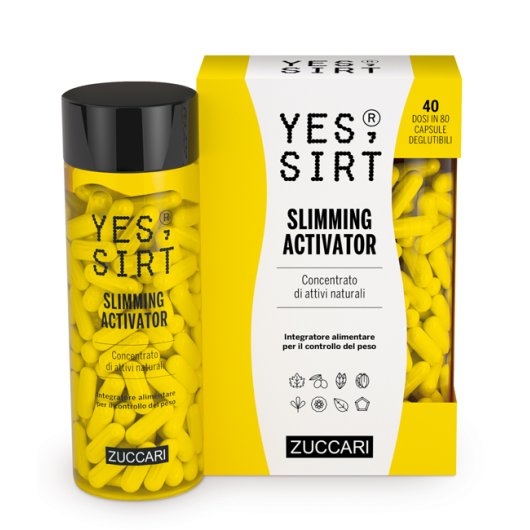 Yes Sirt Slimming Activator Capsule - Zuccari - 80 capsule - Integratore alimentare per il controllo del peso