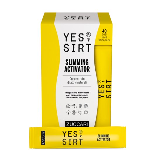 Yes Sirt Slimming Activator Stick-pack - Zuccari - 40 stick-pack - Integratore alimentare per il controllo del peso