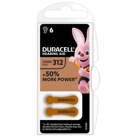 DURACELL EASY TAB 312 MARRONE