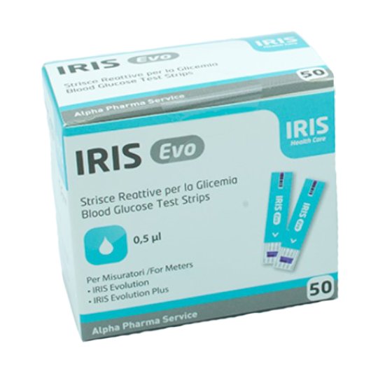 IRIS EVO STRISCEGLICEMIA50PZ