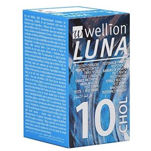 WELLION LUNA CHOLES STRIPS10PZ