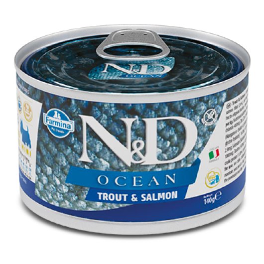 N&D DOG OCEAN TROUT&SALMON140G