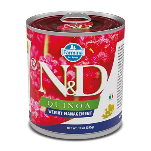 N&D DOG QUINOA WEIGHT MAN 285G