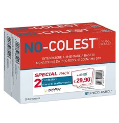 No-Colest - Specchiasol - Integratore per il Colesterolo 30 + 30 Compresse