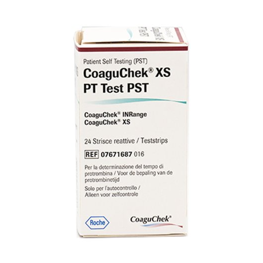 COAGUCHEK XS PT PST 24STRISCE