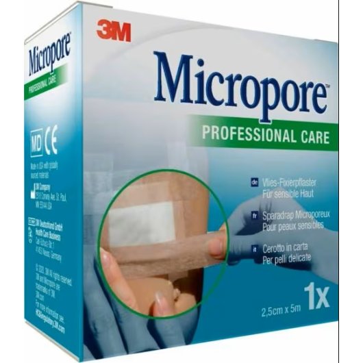 3M MICROPORE SURG T TA M5X25MM