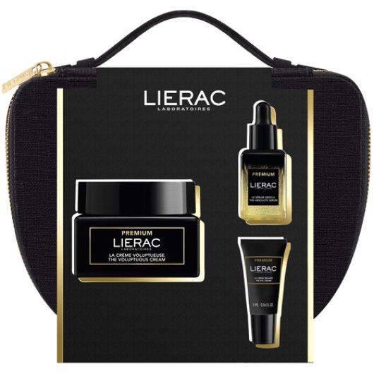 Lierac Cofanetto Premium Voluptueuse-Natale 2024 - Trattamento Antietà Completo per Pelle Secca con Crema Ricca, Siero Illuminante e Contorno Occhi