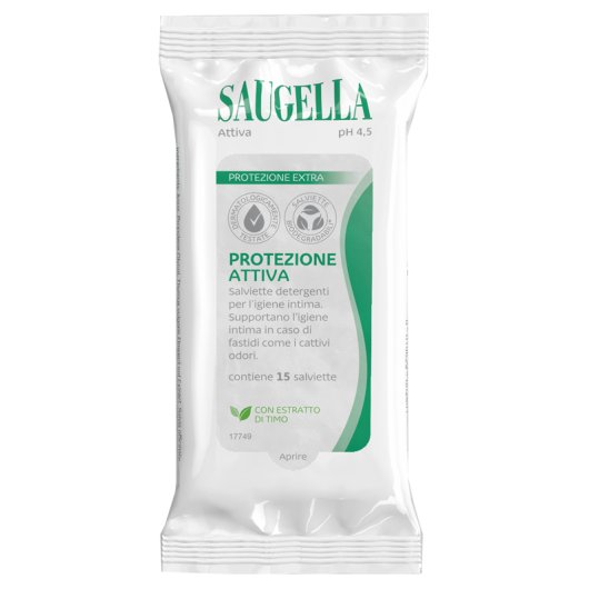 SAUGELLA ATTIVA SALVIETTINE15P