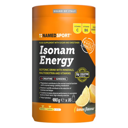 ISONAM ENERGY LEMON FLAV 480G NA