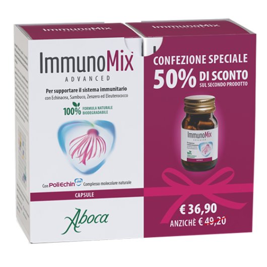 Aboca ImmunoMix Advanced -Conf Speciale 100cps- Integratore per Difese Immunitarie Aboca ImmunoMix Advanced -Conf Speciale 100cps- Integratore per Difese Immunitarie