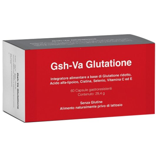 GSH-VA Glutatione - Vanda Omeopatici - 60 Capsule Gastroresistenti - Integratore alimentare antiossidante GSH-VA Glutatione - Vanda Omeopatici - 60 Capsule Gastroresistenti - Integratore alimentare antiossidante