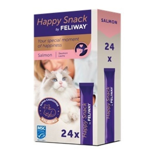 V FELIWAY HAPPY SNACK SALMON 24S