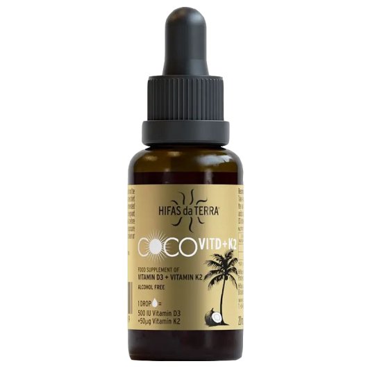 CocoVitD + K2  - HIfas Da Terra - Vitamina D e K per Ossa e Sistema Immunitario 20ml