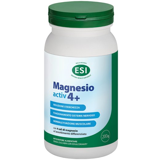 MAGNESIO ACTIV 4+ 200G S/G ESI MAGNESIO ACTIV 4+ 200G S/G ESI