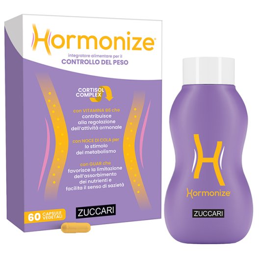 Hormonize - Zuccari  - 60 Capsule – Integratore Donna per il Controllo del Peso, Equilibrio Ormonale e Gestione del Cortisolo