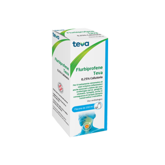 FLURBIPROFENE TE COLLUT 160ML