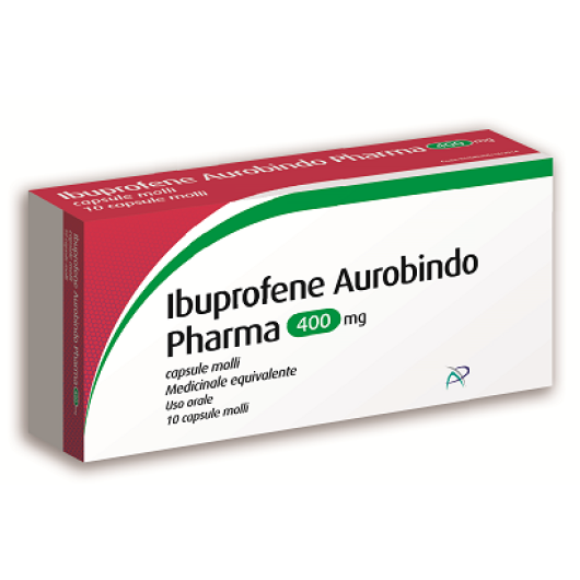 IBUPROFENE AUR 10CPSMOL400MG