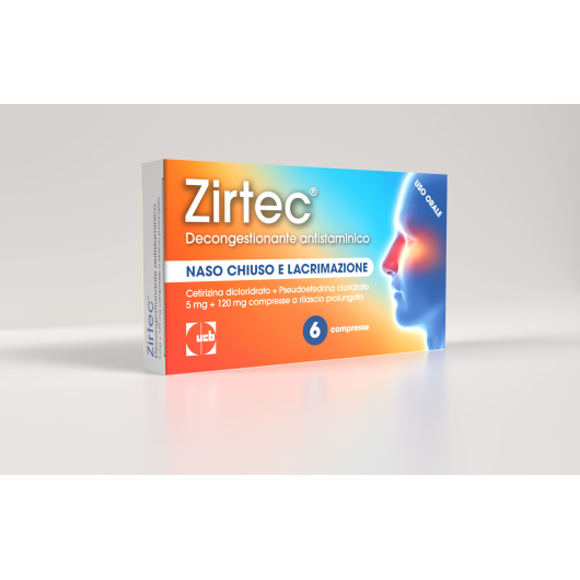 ZIRTEC DECONG ANT6CPR5+120MG