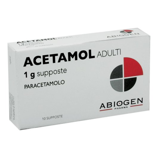 ACETAMOL AD 10SUPP 1G