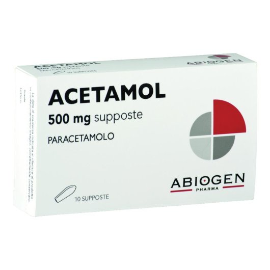 ACETAMOL 10SUPP 500MG