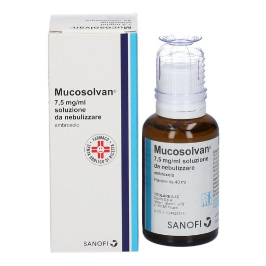 Mucosolvan - Opella - Flacone da 7,5MG/ML - Soluzione da nebulizzare per il trattamento delle turbe della secrezione nelle affezioni broncopolmonari acute e croniche