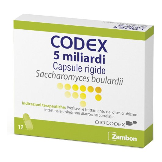 CODEX 12CPS 5MLD 250MG