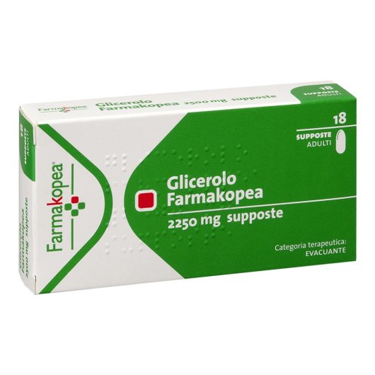 GLICEROLO FARMAK 18SUPP 2250MG