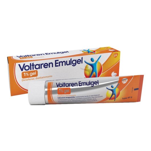 Voltaren Emulgel 1% Antinfiammatorio Diclofenac Dolori Articolari Mal Di Schiena Gel 60g