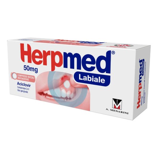 HERPMED LABIALE 2CPRBUCC50MG