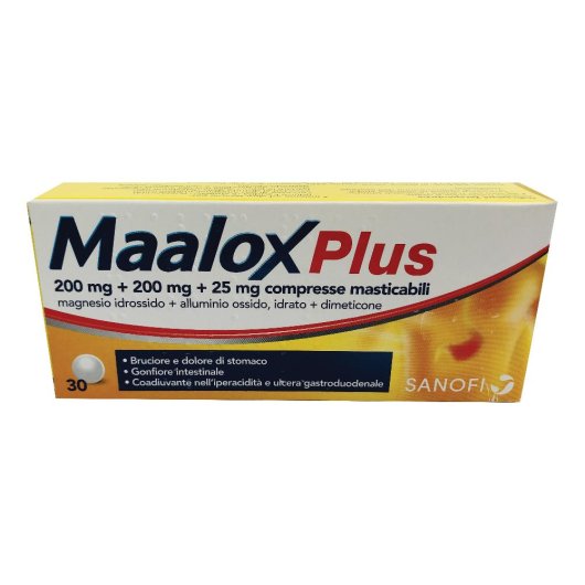 MAALOX PLUS 30CPR MAST