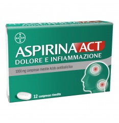 Aspirina Dolore e Infiammazione - Bayer - 12 compresse - Medicinale ad azione antidolorifica, antinfiammatoria e antipiretica