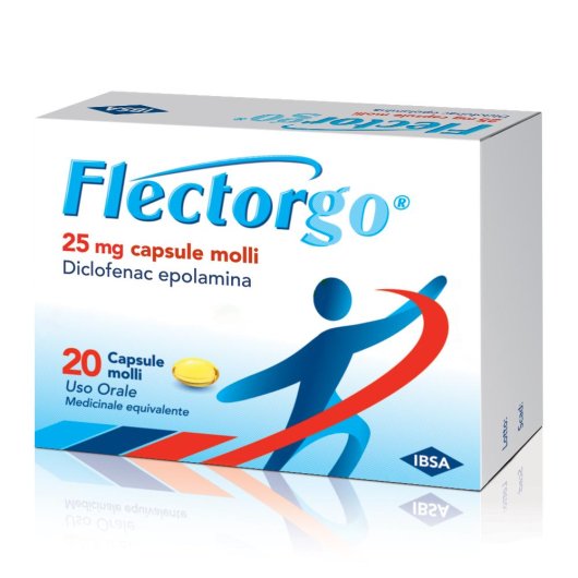 Flectorgo 25mg - IBSA -  20 Capsule per il rapido sollievo dai dolori