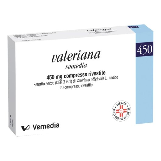 VALERIANA VEMEDIA 20CPR RIV450