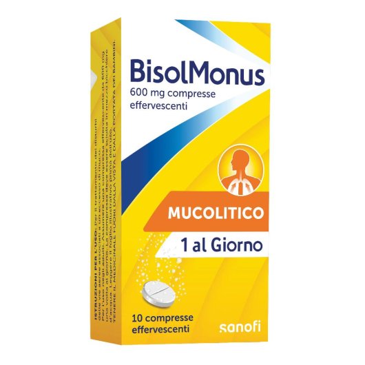 BISOLMONUS 10CPR EFF 600MG