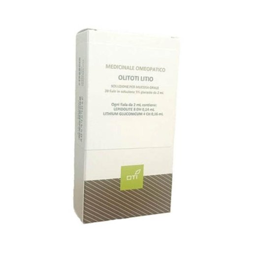 Olitoti Litio 5% - OTI - 20 fiale da 2 ml - Soluzione orale a base di litio