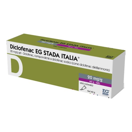 DICLOFENAC EG GEL 60G 20MG/G