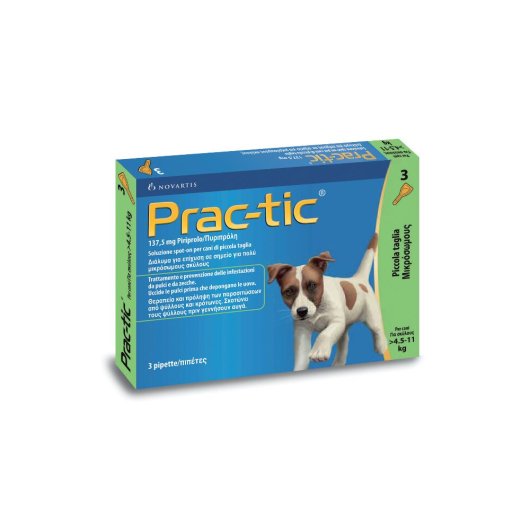 PRACTIC VE 3PIP 137,5MG 4,5/11KG