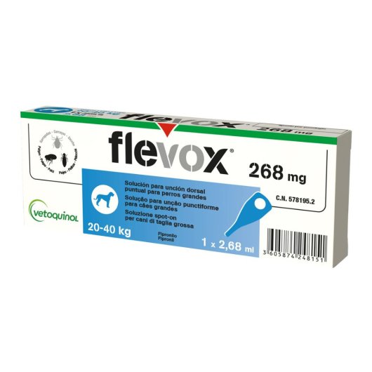 FLEVOX*SPOTON 1PIP 2,68ML CANI