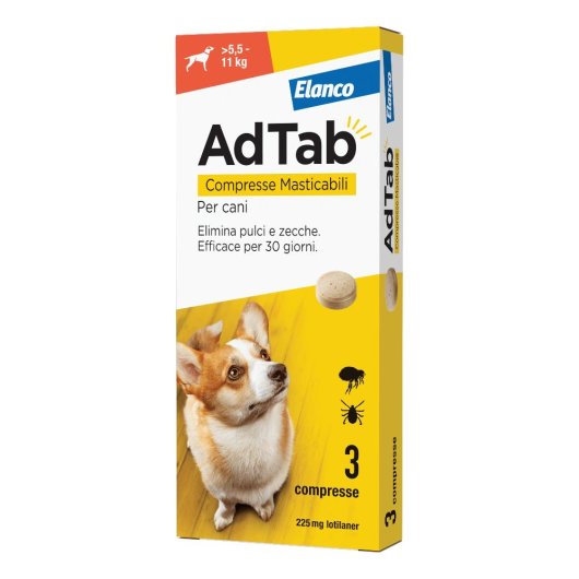 AdTab Cani 5,5-11 Kg 3 Compresse 225 Mg