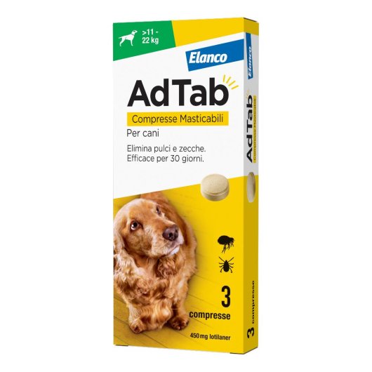 AdTab Cani 11-22 kg 3 compresse 450 mg