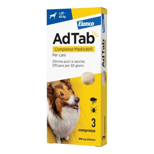 AdTab Cani 22-45 kg 3 Compresse 900 mg