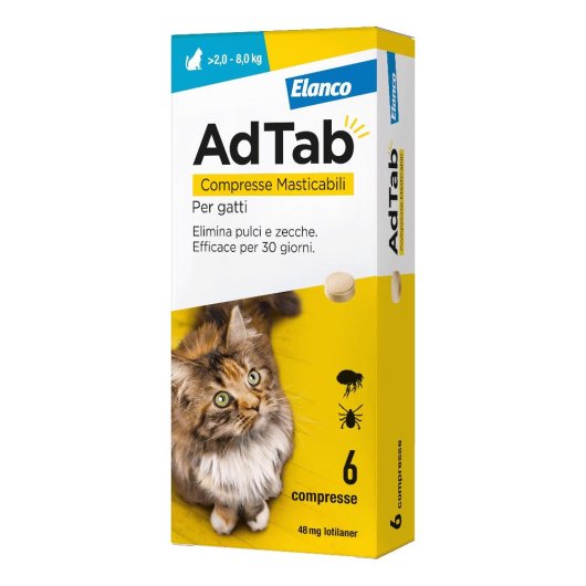 ADTAB 6 CPR 48 MG GATTI 2-8 KG