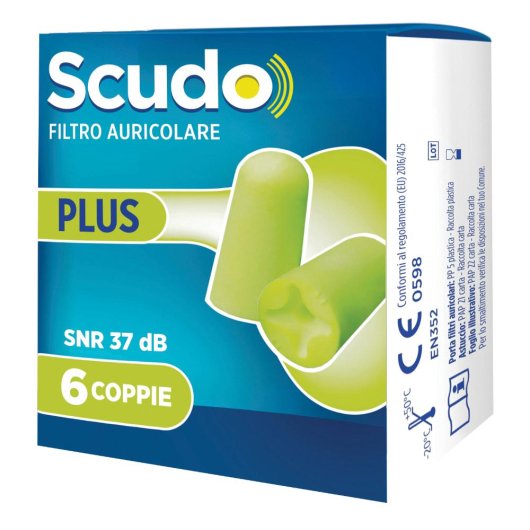 EARPLUG SCUDO PLUS 6 COPPIE 12