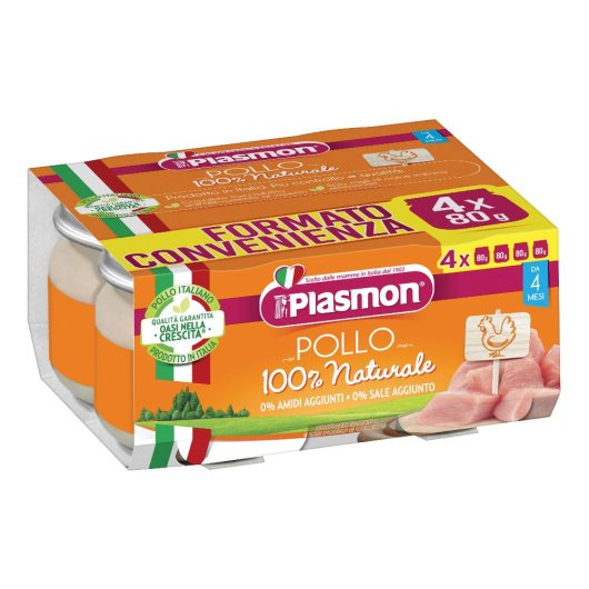 PLASMON OM POLLO 4X 80G