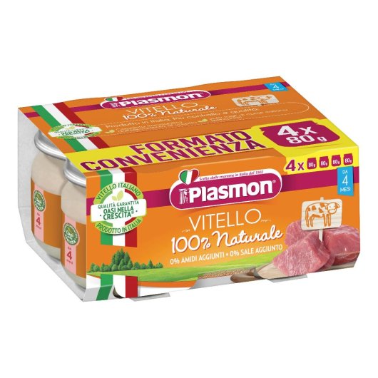 PLASMON OM VITELLO 4X 80G