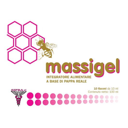 MASSIGEL PAPPA REALE 10F 500MG