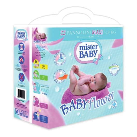 Mb Babyflower Midi 4/9kg 24pz